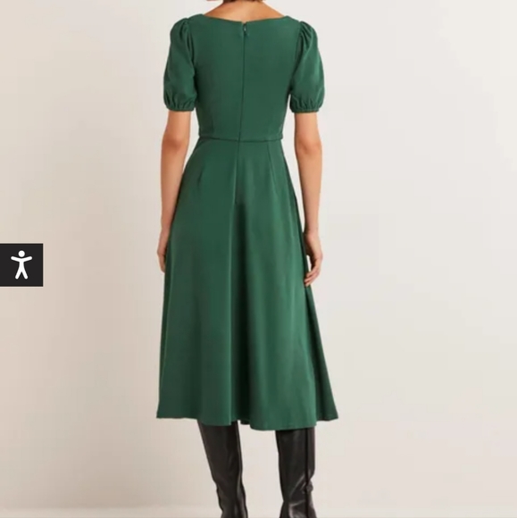 Boden Short Sleeve Jersey Midi Dress, size 10 Hunter Green - Picture 10 of 12